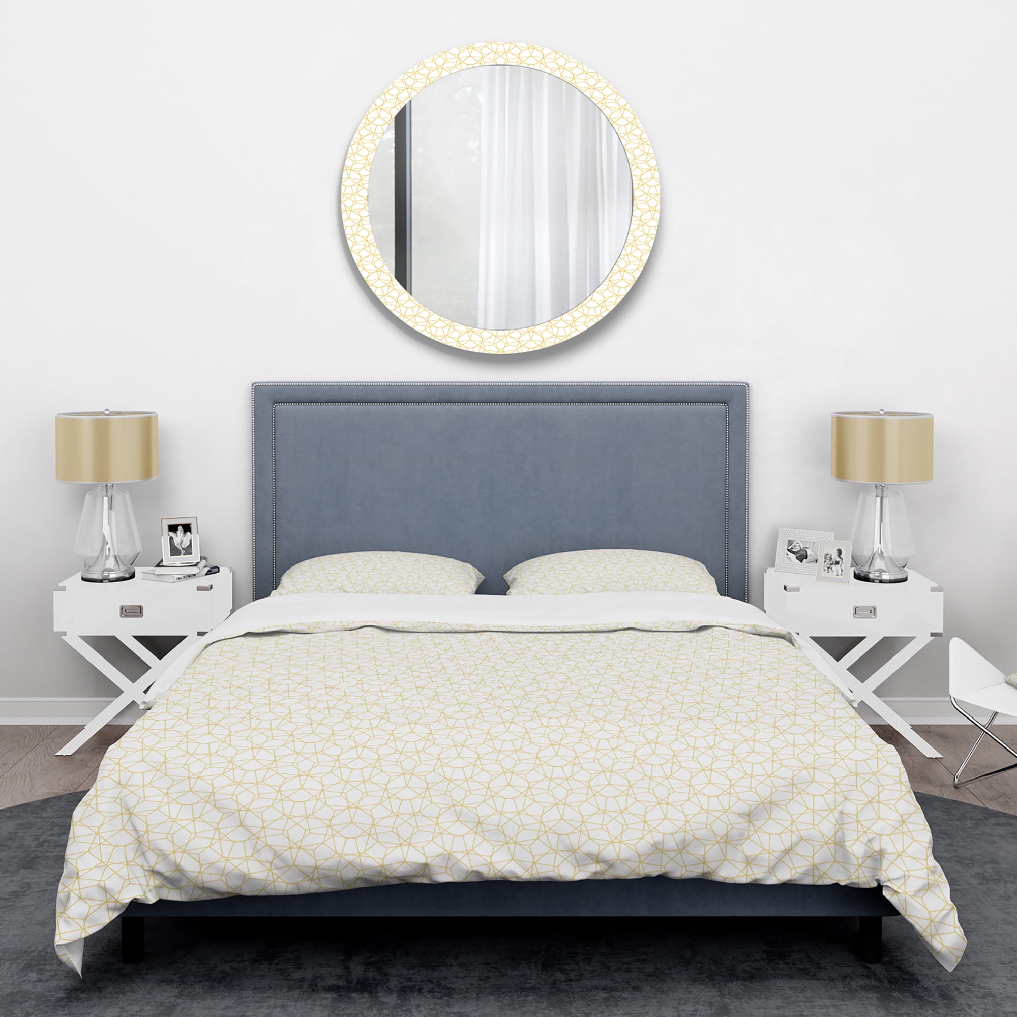 Designart 'Abstract Geometrical ' Mid-Century Modern Duvet Cover Set