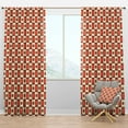 thumbnail image 1 of Designart 'Abstract Geometrical Retro Design I' Mid-Century Modern Blackout Curtain Panel, 1 of 4