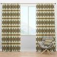 thumbnail image 1 of Designart 'Abstract Geometrical Retro Design II' Mid-Century Modern Blackout Curtain Panel, 1 of 4