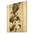 thumbnail image 1 of Designart 'Abstract Gold Glam Squares I' Modern & Contemporary Print on Natural Pine Wood, 1 of 3