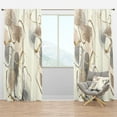 thumbnail image 1 of Designart 'Abstract Gold Glam Squares V' Glam Blackout Curtain Panel, 1 of 4