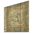 thumbnail image 1 of Designart 'Abstract Gold Glam on Grey Tapestry II' Transitional Print on Natural Pine Wood, 1 of 3