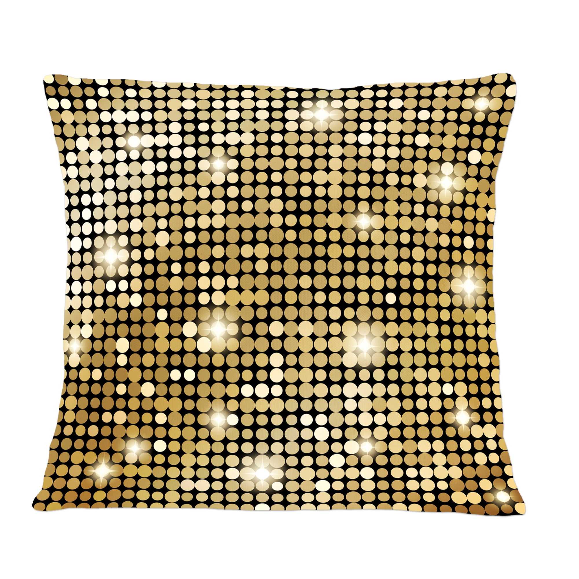 Designart Abstract Gold Mosaic' Mid-Century Modern Throw Pillow - 12x20