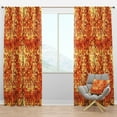 thumbnail image 1 of Designart 'Abstract Gold Square' Bohemian & Eclectic Blackout Curtain Panel, 1 of 4