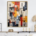 thumbnail image 1 of Designart "Abstract Harlem Renaissance Cityscape" City Buildings Floater Framed Canvas Art Print, 1 of 5