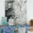thumbnail image 1 of Designart "Abstract Ivory And Ebony Fluid Art I" Coastal Canvas Wall Art, 1 of 7