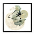 thumbnail image 1 of Designart 'Abstract Landscape Of Mountains Tree and Moon' Mid-Century Modern Framed Art Print, 1 of 4