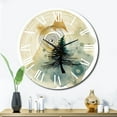 thumbnail image 1 of Designart "Abstract Landscape with Mountains, Moon, and Tree V" Modern Geometric Oversized Wall Clock, 1 of 5