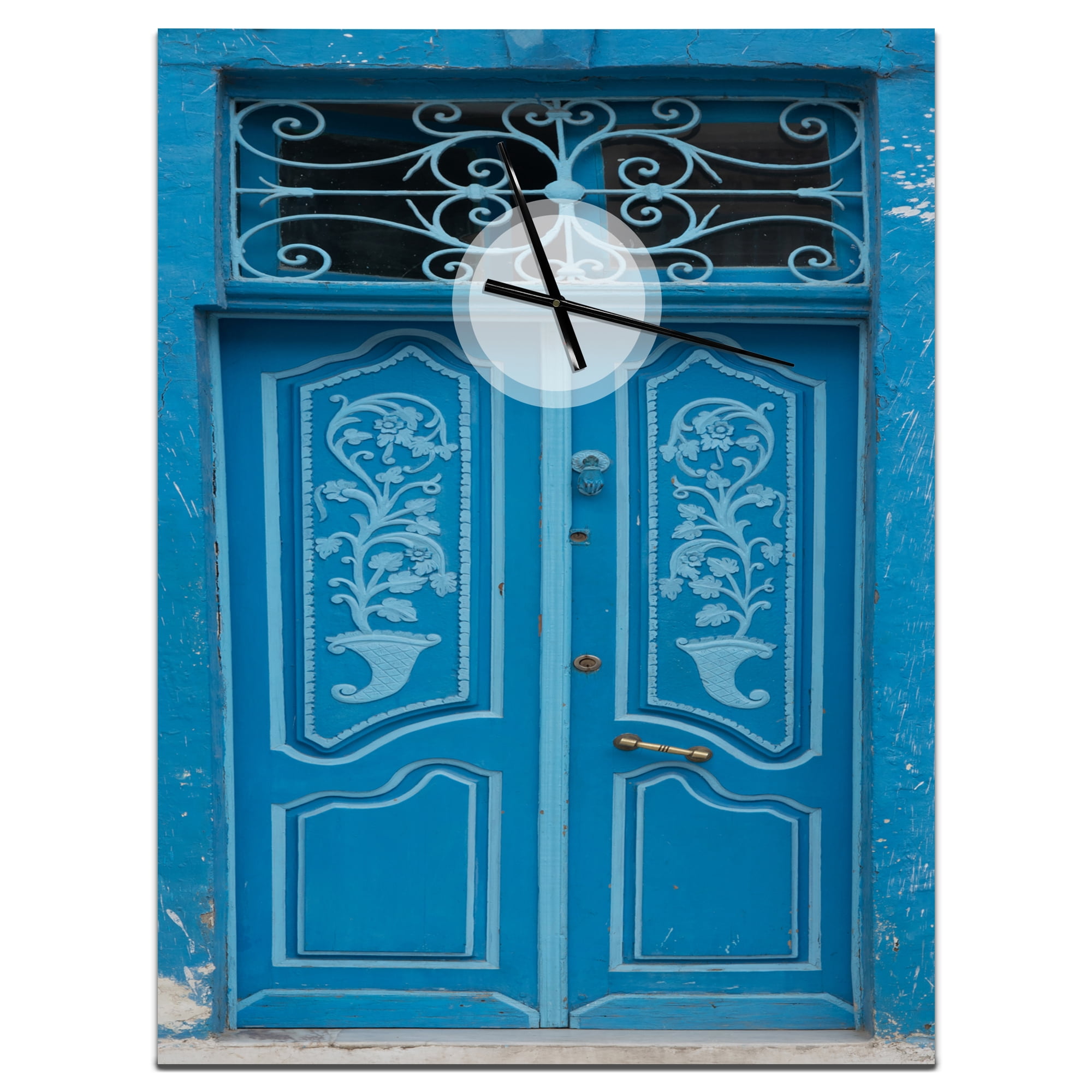 Designart 'Abstract Leaves Pattern' Modern Wall Clock