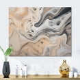 thumbnail image 1 of Designart "Abstract Marble Art with Copy Space I" Fractals Metal Art Print, 1 of 5