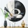thumbnail image 1 of Designart "Abstract Marble Forms II" Abstract Marble Metal Round Wall Art Prints, 1 of 5