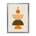 thumbnail image 1 of Designart 'Abstract Minimal Moon and Sun In Earth Tones I' Modern Framed Art Print, 1 of 4