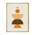 thumbnail image 1 of Designart 'Abstract Minimal Moon and Sun In Earth Tones I' Modern Framed Canvas Wall Art Print, 1 of 5