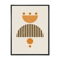 thumbnail image 1 of Designart 'Abstract Minimal Moon and Sun In Earth Tones II' Modern Framed Canvas Wall Art Print, 1 of 5