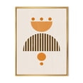 thumbnail image 1 of Designart 'Abstract Minimal Moon and Sun In Earth Tones II' Modern Framed Canvas Wall Art Print, 1 of 5