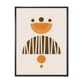 thumbnail image 1 of Designart 'Abstract Minimal Moon and Sun In Earth Tones IV' Modern Framed Canvas Wall Art Print, 1 of 5
