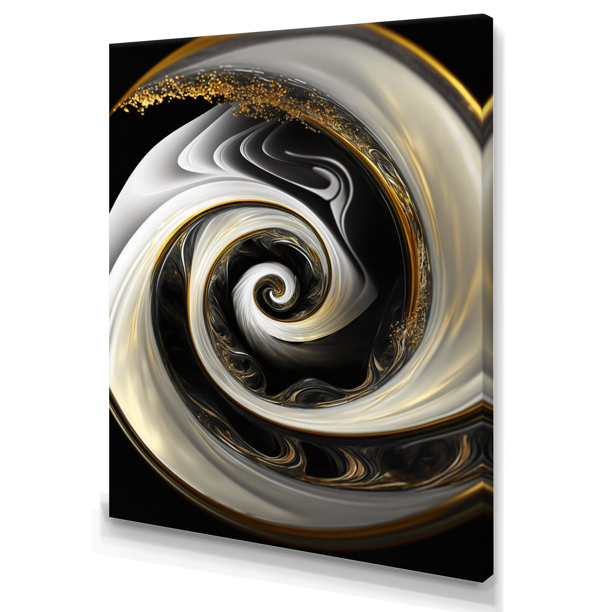 Designart Abstract Modern Swirl I Canvas Wall Art