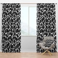 thumbnail image 1 of Designart 'Abstract Monochrome VI' Modern & Contemporary Blackout Curtain Panel, 1 of 4