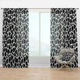 thumbnail image 1 of Designart 'Abstract Monochrome VI' Modern & Contemporary Curtain Panel, 1 of 4