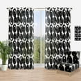 thumbnail image 1 of Designart 'Abstract Monochrome VII' Modern & Contemporary Curtain Panel, 1 of 4