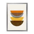 thumbnail image 1 of Designart 'Abstract Moon Geometric In Earth Tones' Modern Framed Art Print, 1 of 4