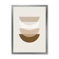 thumbnail image 1 of Designart 'Abstract Moon and Sun Geometric Print III' Modern Framed Art Print, 1 of 4