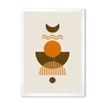 thumbnail image 1 of Designart 'Abstract Moon and Sun In Earth Tones' Modern Framed Art Print, 1 of 4