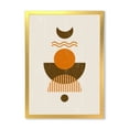 thumbnail image 1 of Designart 'Abstract Moon and Sun In Earth Tones' Modern Framed Art Print, 1 of 1