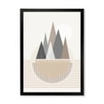 thumbnail image 1 of Designart 'Abstract Moon and Sun In Mountains III' Modern Framed Art Print, 1 of 4