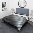 thumbnail image 1 of Designart "Abstract Motion Lines I" Abstract Bedding Covert Set - Abstract Silver Modern Bed Set With 2 Shams, 1 of 5
