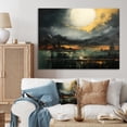 thumbnail image 1 of Designart "Abstract Mountain Majesty Grey and Yellow Lands V" Landscapes Wall Art - Modern Grey Abstract Landscapes Entryway Wall Art Print, 1 of 4