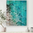 thumbnail image 1 of Designart 'Abstract Ocean Waves III' Modern Print on Natural Pine Wood, 1 of 3