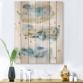 thumbnail image 1 of Designart 'Abstract Of Clouds Dark Blue Colored II' Modern Print on Natural Pine Wood, 1 of 5