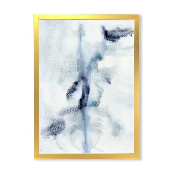 Designart 'Abstract Of Clouds Dark Blue Colored IV' Modern Framed Art Print