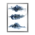 thumbnail image 1 of Designart 'Abstract Of Clouds Dark Blue Colored V' Modern Framed Art Print, 1 of 4