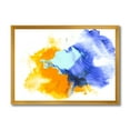 thumbnail image 1 of Designart 'Abstract Orange and Blue Clouds' Modern Framed Art Print, 1 of 4