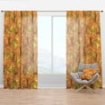 thumbnail image 1 of Designart 'Abstract Ornament Ethnic Pattern' Bohemian & Eclectic Curtain Panel, 1 of 4