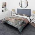 thumbnail image 1 of Designart "Abstract Painting with Bold Brushstrokes I" Abstract Bedding Covert Set - Abstract Collages Cream Abstract Bed Set With 2 Shams, 1 of 6