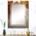 thumbnail image 1 of Designart "Abstract Pine Tree Spiral Serenity in Orange and White I" Abstract Botanicals Oversized Wall Mirror - Modern Abstract Hallway Decorative Wall Mirrors - Multiple Color Options, 1 of 6