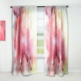 thumbnail image 1 of Designart 'Abstract Pink' Modern & Contemporary Curtain Panel, 1 of 5