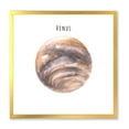 thumbnail image 1 of Designart 'Abstract Planet Venus' Bohemian & Eclectic Framed Art Print, 1 of 4
