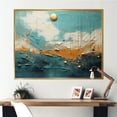 thumbnail image 1 of Designart "Abstract Plutot Planet composition" Pluto Floater Framed Canvas Print, 1 of 7
