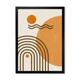 thumbnail image 1 of Designart 'Abstract Rainbow Moon and Sun In Earth Tones II' Modern Framed Art Print, 1 of 4