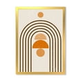 thumbnail image 1 of Designart 'Abstract Rainbow Moon and Sun In Earth Tones IV' Modern Framed Art Print, 1 of 4