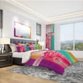 thumbnail image 1 of Designart 'Abstract Red Gerbera Spring Flower' Modern & Contemporary Duvet Cover Set, 1 of 4