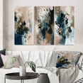 thumbnail image 1 of Designart "Abstract Reflections in Blue III" Abstract Wall Art Set Of 3 - Blue Abstract Gallery Set For Office Decor, 1 of 7