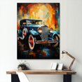 thumbnail image 1 of Designart "Abstract Retro Auto Reminiscence I" Car Vintage Wall Decor, 1 of 7