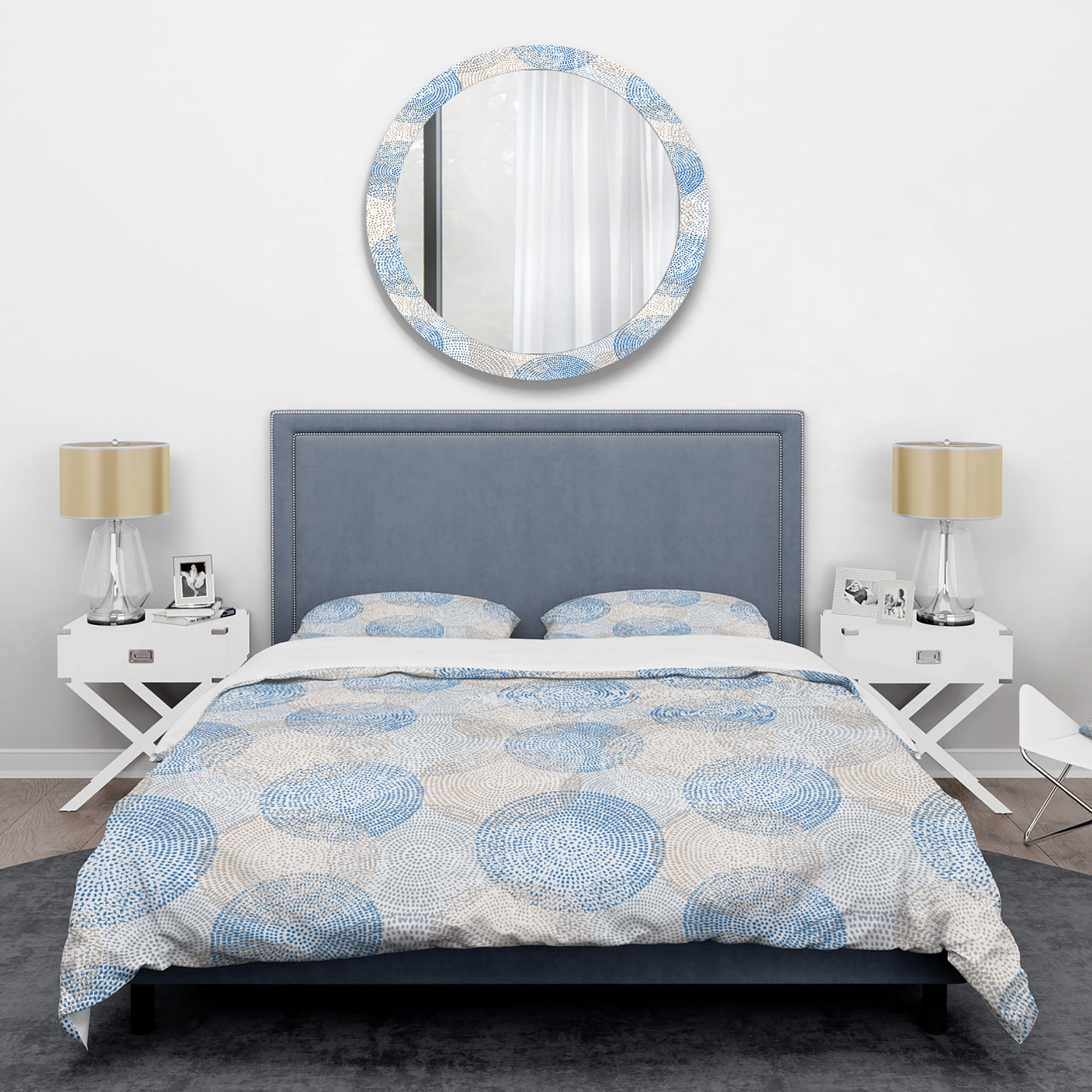 Designart 'Abstract Retro Design I' Mid-Century Modern Duvet Cover Set
