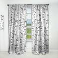thumbnail image 1 of Designart 'Abstract Retro Design Pattern II' Mid-Century Modern Curtain Panel, 1 of 5