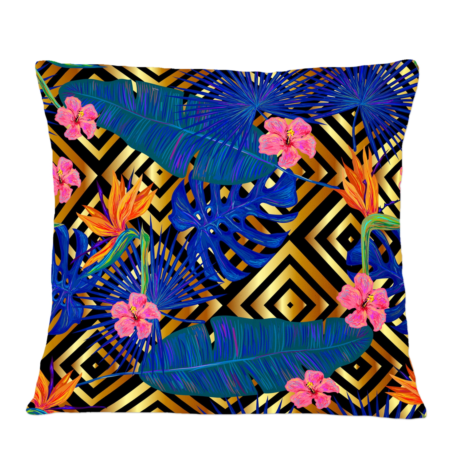 Designart Abstract Retro Design VI' Mid-Century Modern Throw Pillow - 12x20
